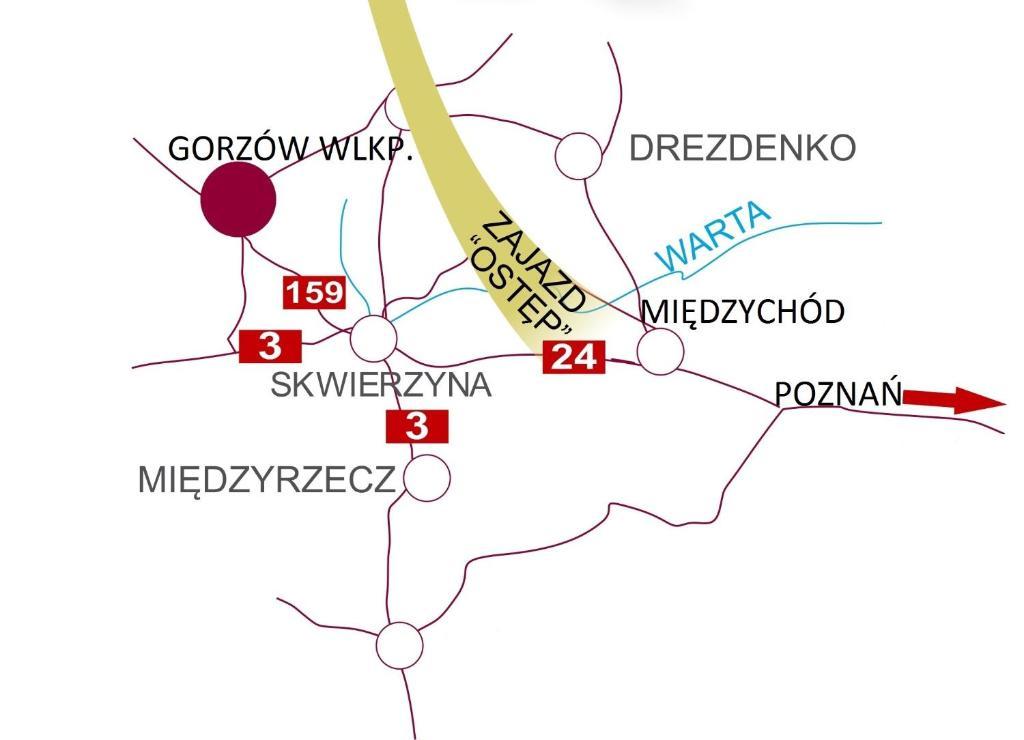 Zajazd Ostep Gorzyń المظهر الخارجي الصورة